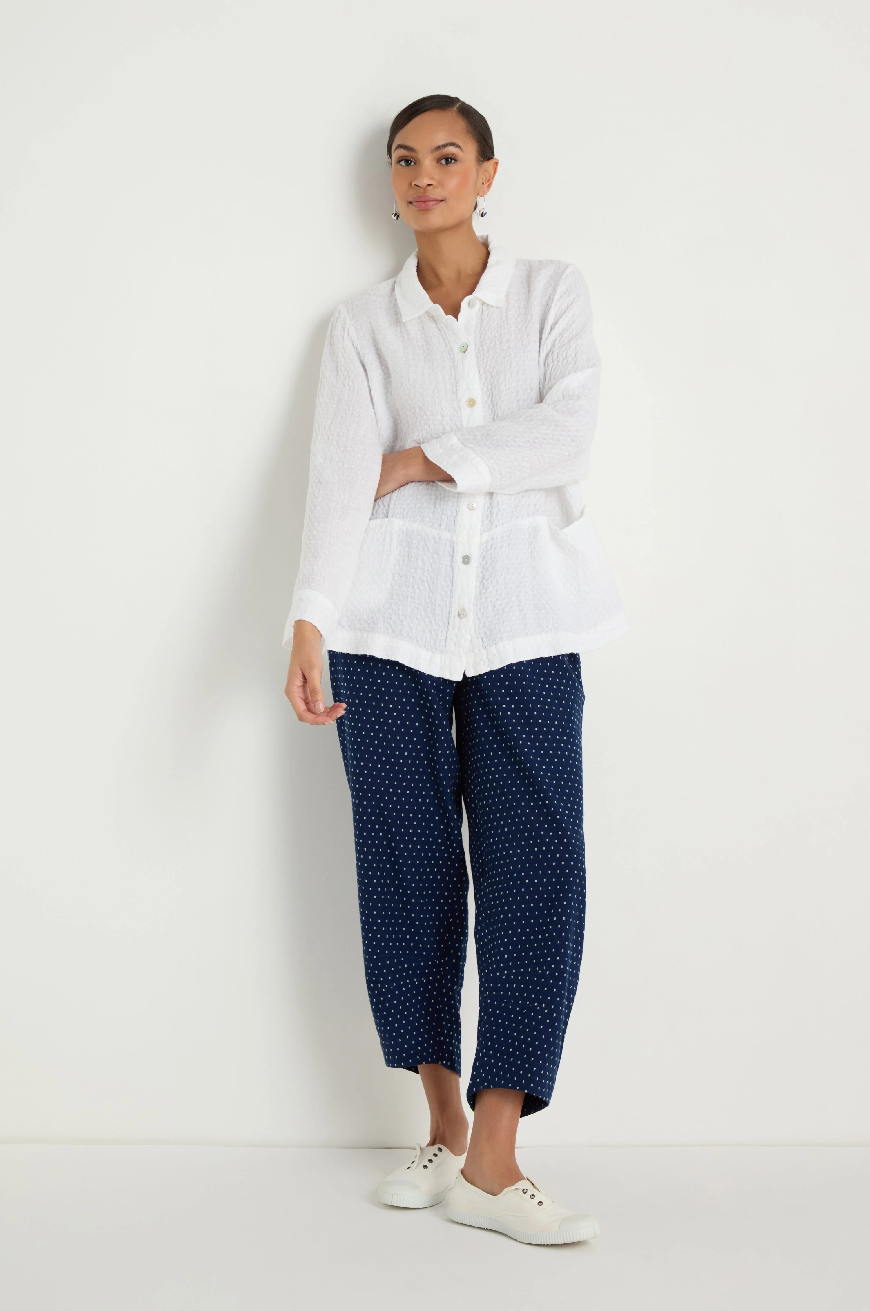 Waffle Linen Pocket Shirt - Image 5