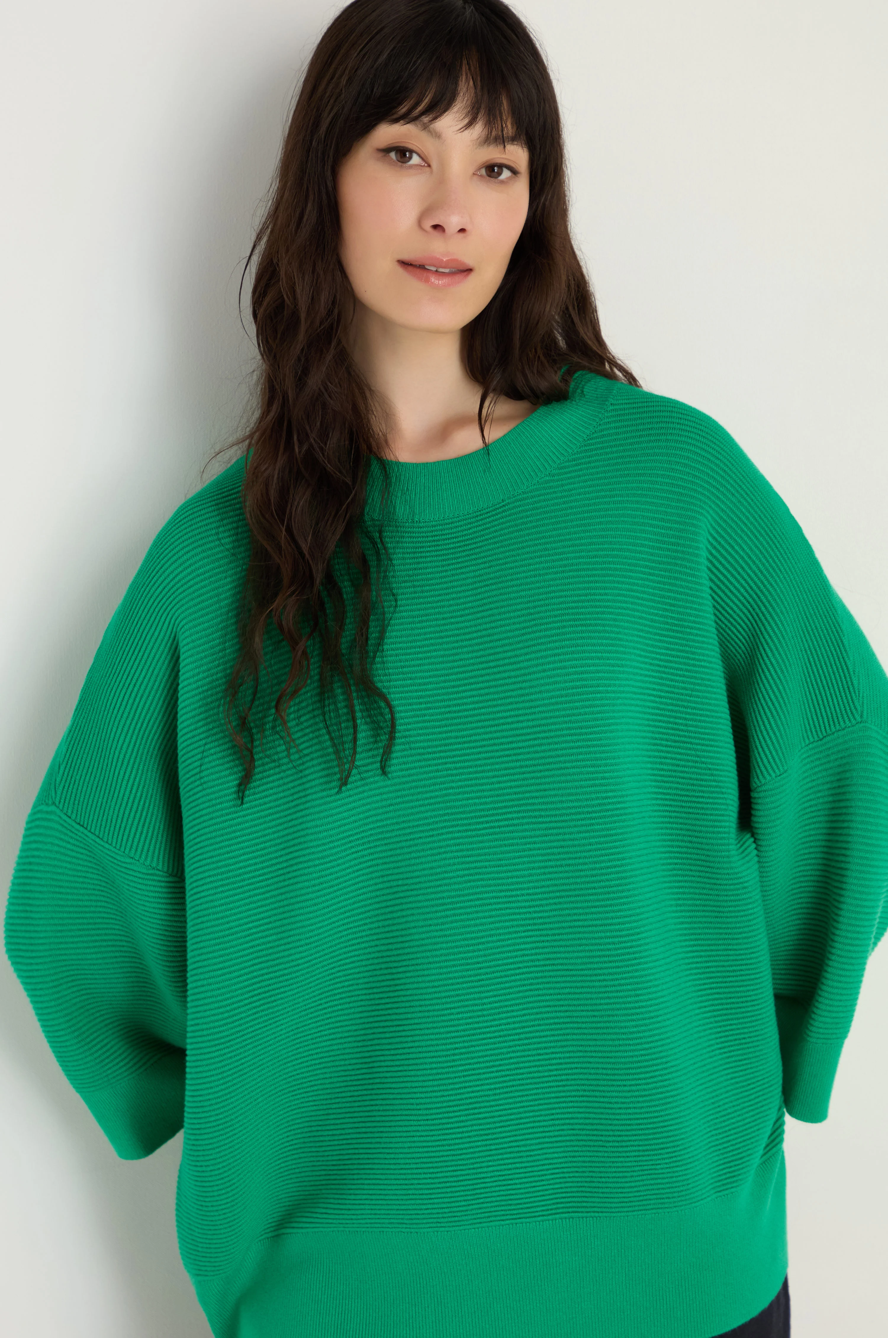 Wide Sleeve Ribbed Jumper - Image 11