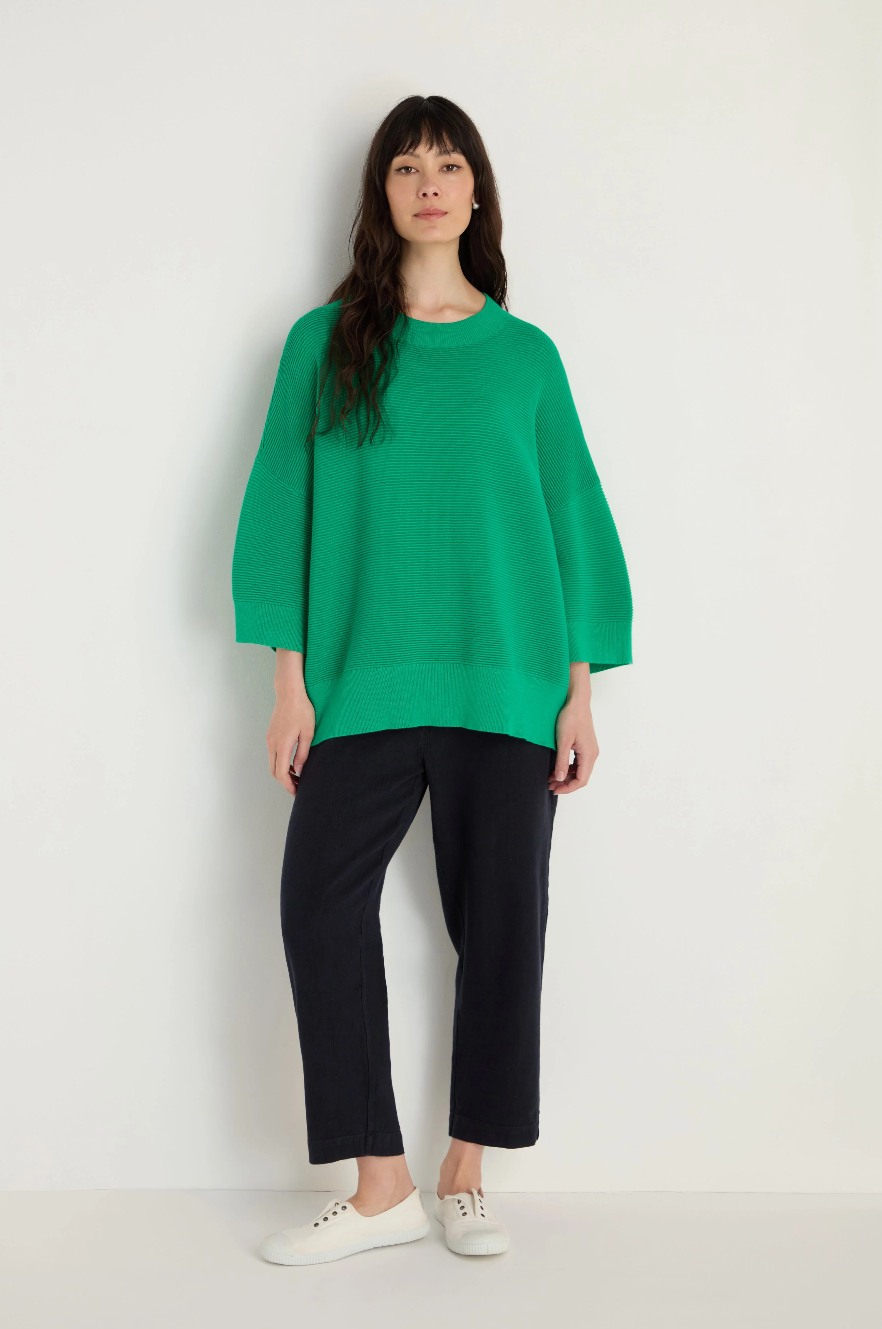 Wide Sleeve Ribbed Jumper - Image 13