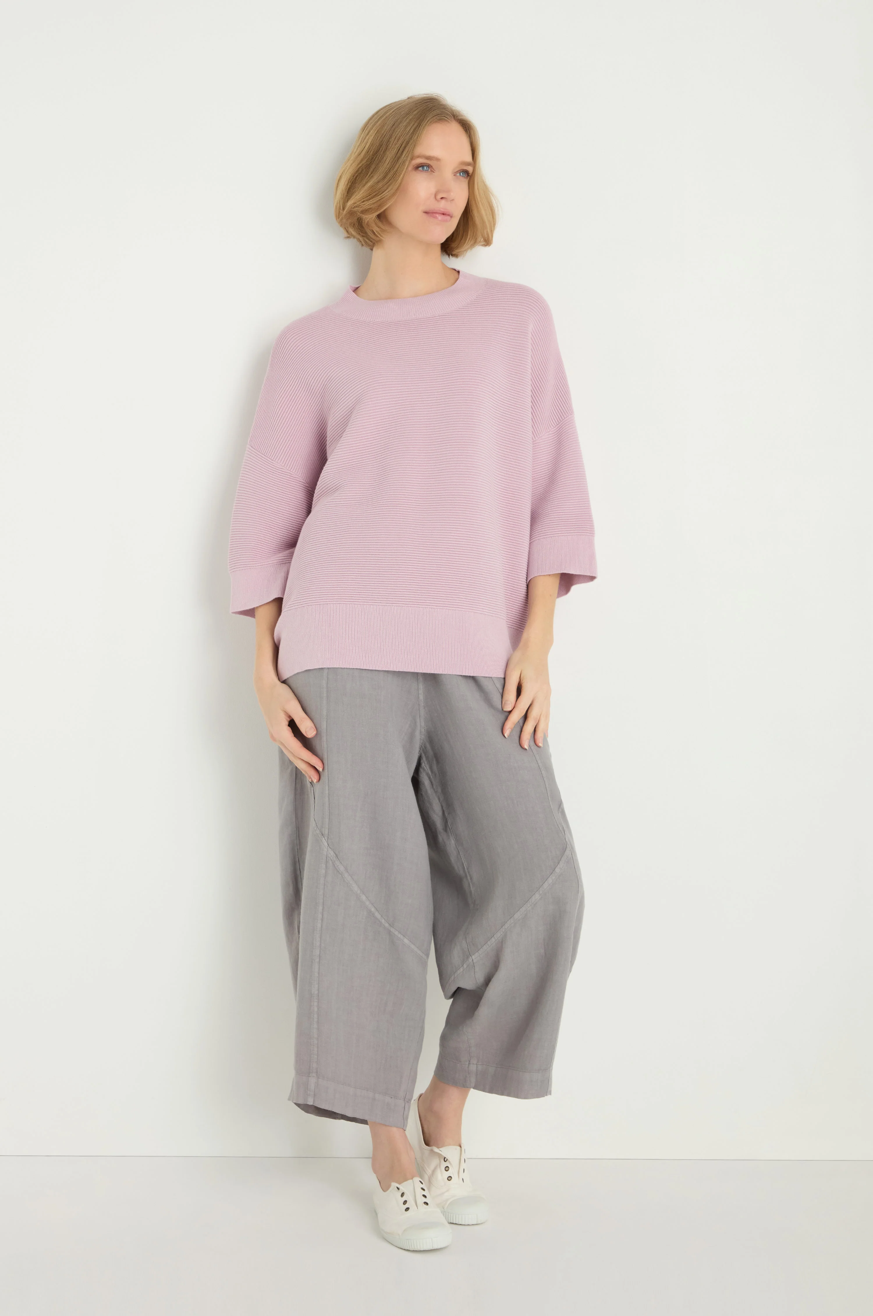 Wide Sleeve Ribbed Jumper - Image 4