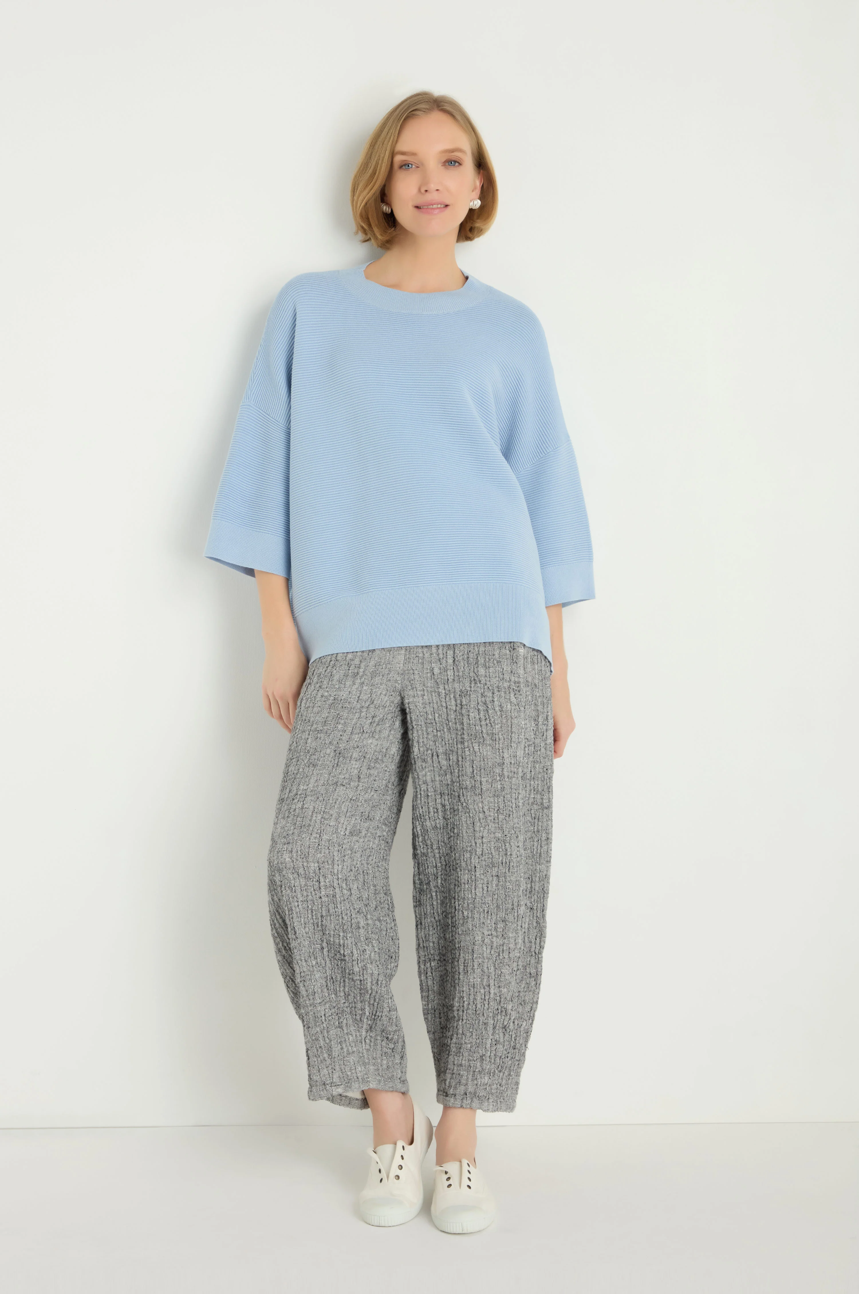 Wide Sleeve Ribbed Jumper - Image 8