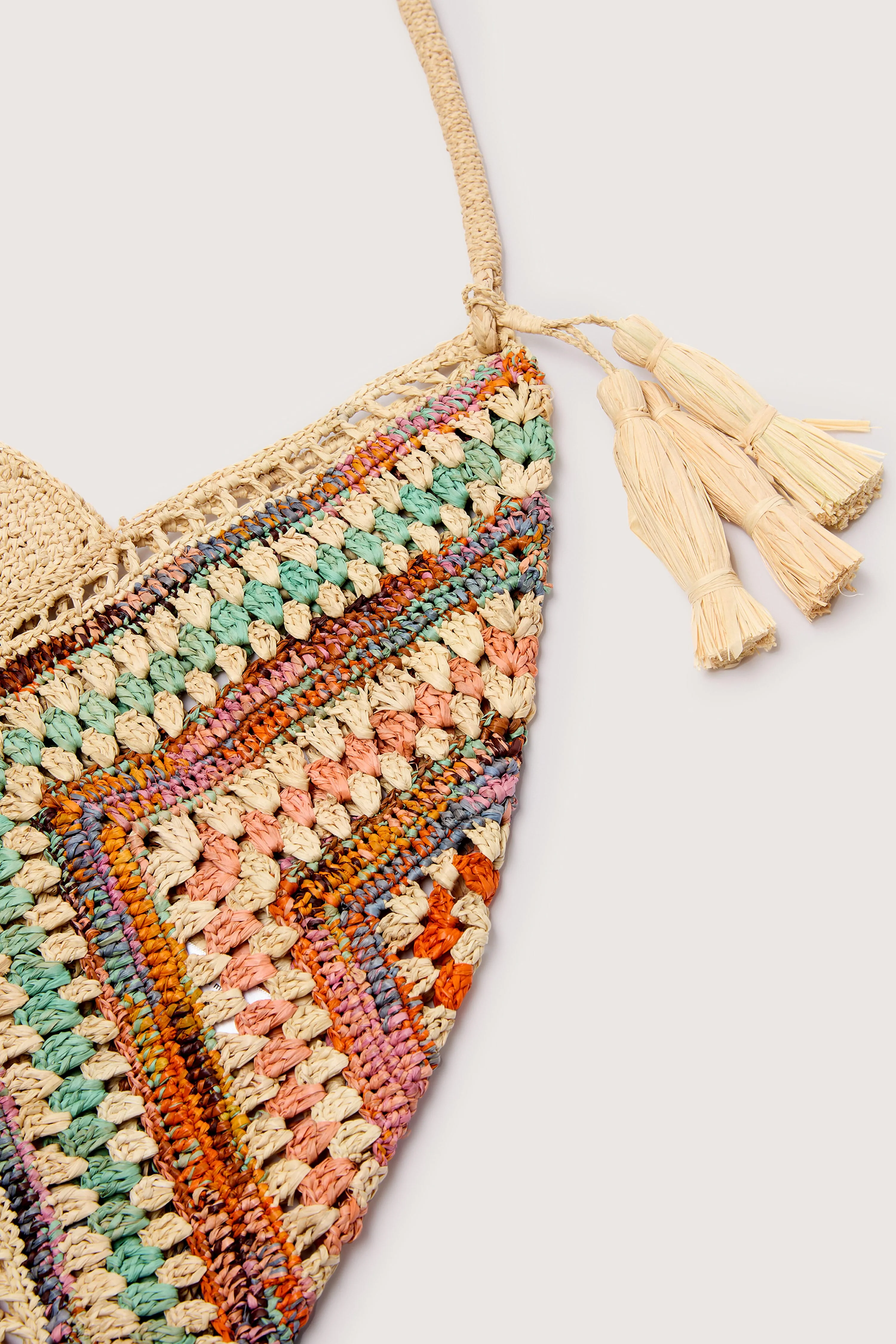Woven Bohemian Raffia Bag - Image 6